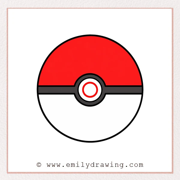 Preview of Pokeball drawing