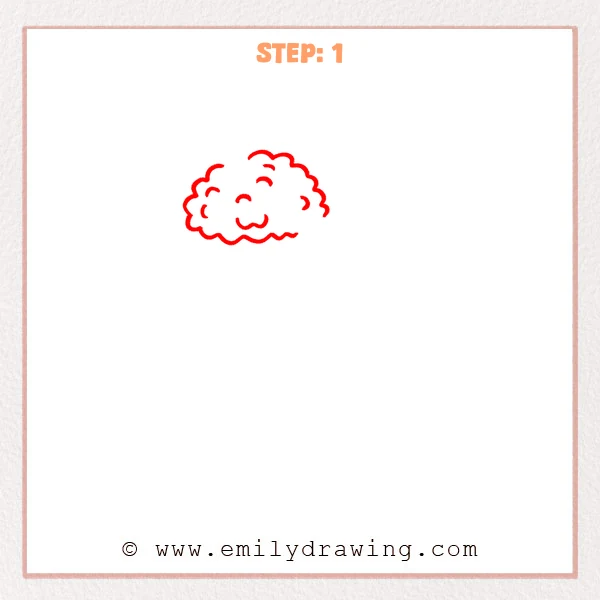 how to draw a poodle - Step 1