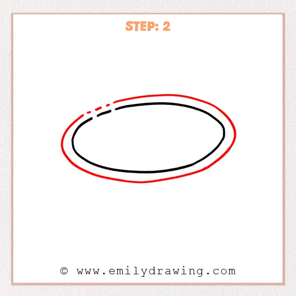 how to draw a pool - Step 2