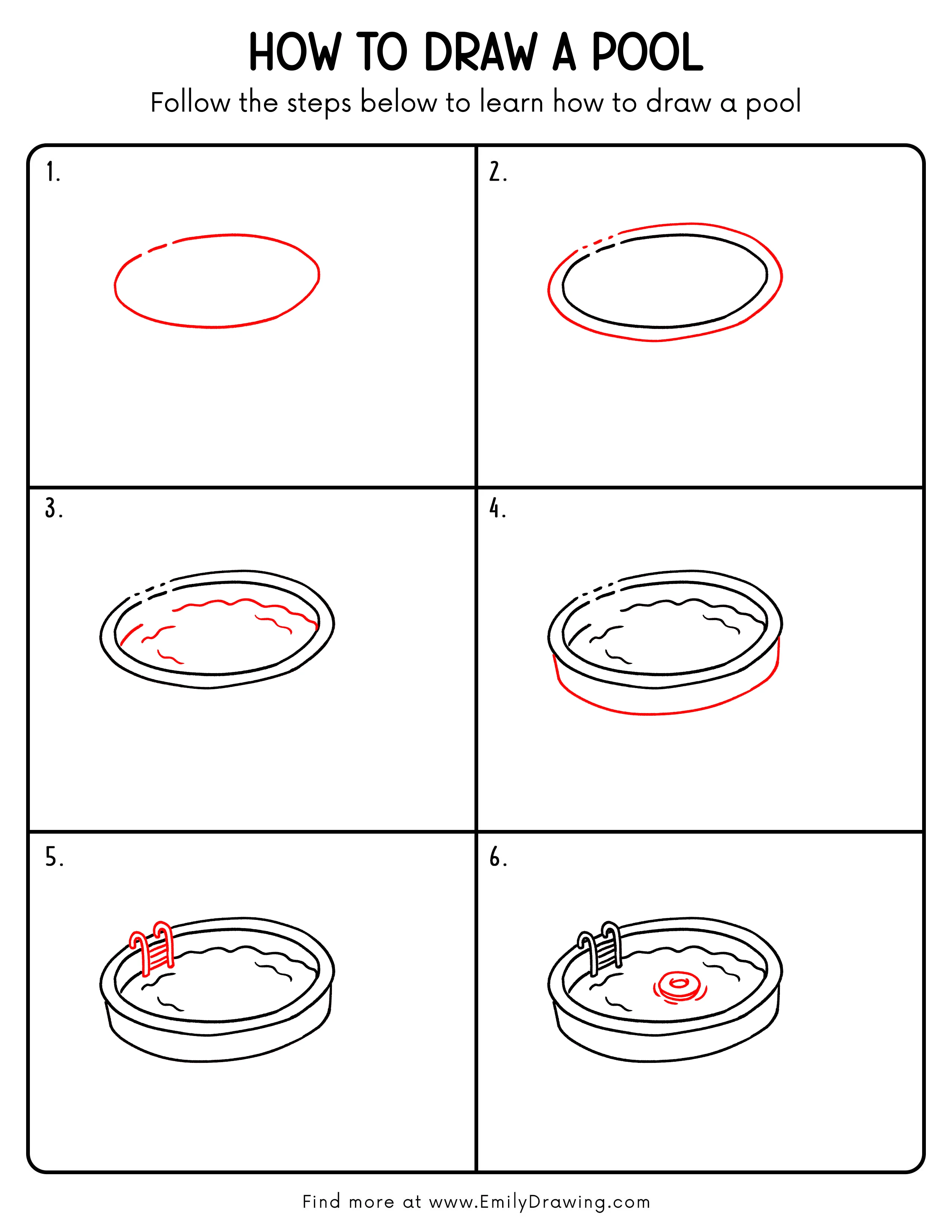 Printable Pool Drawing Guide