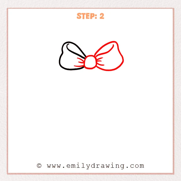 how to draw a present - Step 2