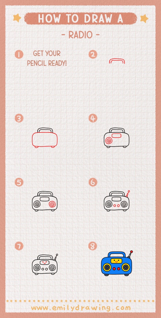 how to draw a radio pinterest pin