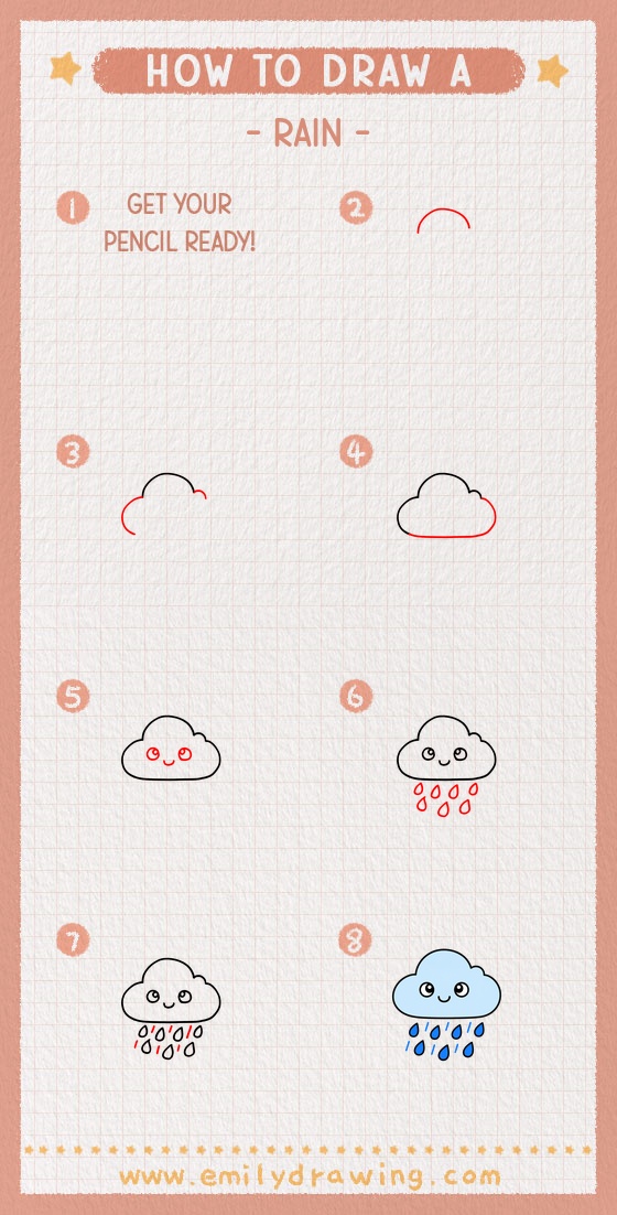 how to draw a rain pinterest pin