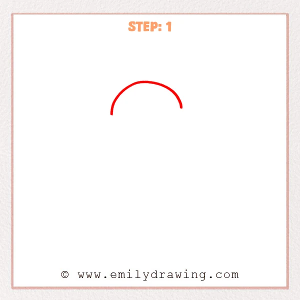 how to draw a rain - Step 1