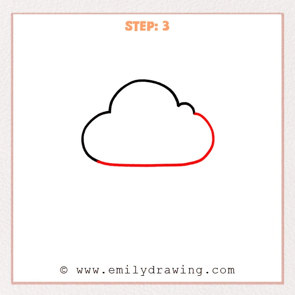 how to draw a rain - Step 3