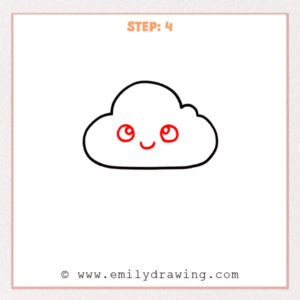 how to draw a rain - Step 4