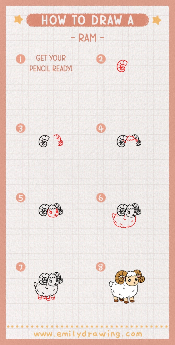 how to draw a ram pinterest pin