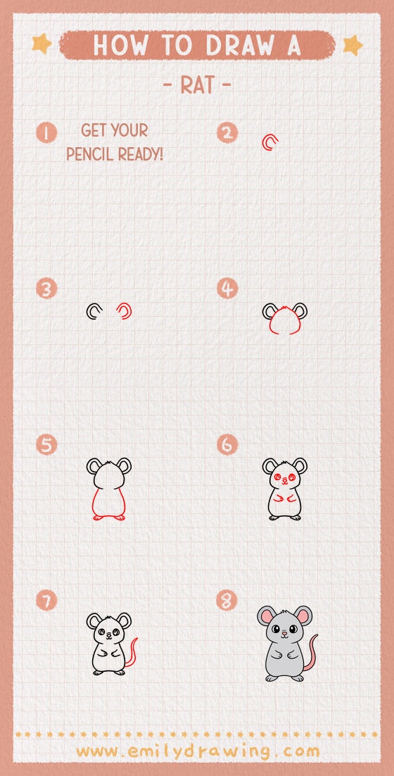 how to draw a rat pinterest pin