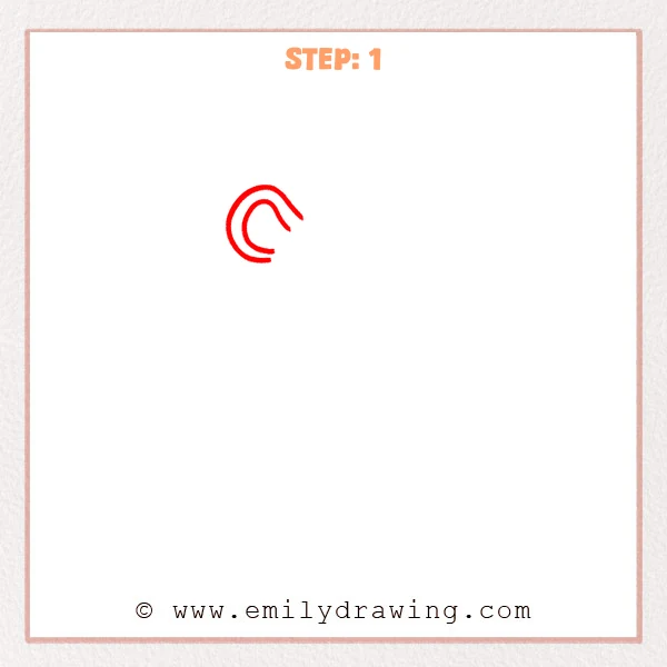 how to draw a rat - Step 1