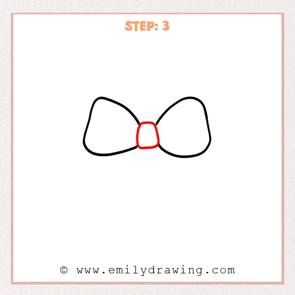 how to draw a ribbon - Step 3