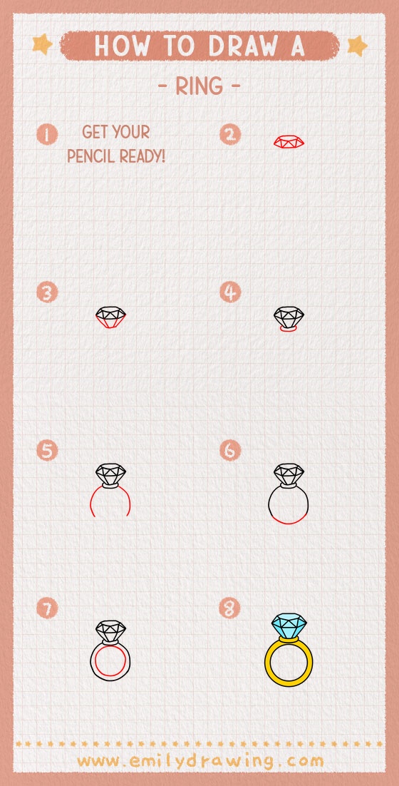 how to draw a ring pinterest pin