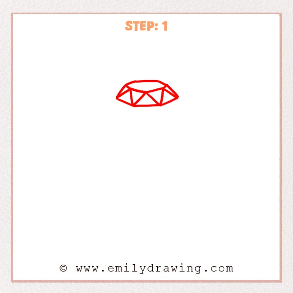 how to draw a ring - Step 1