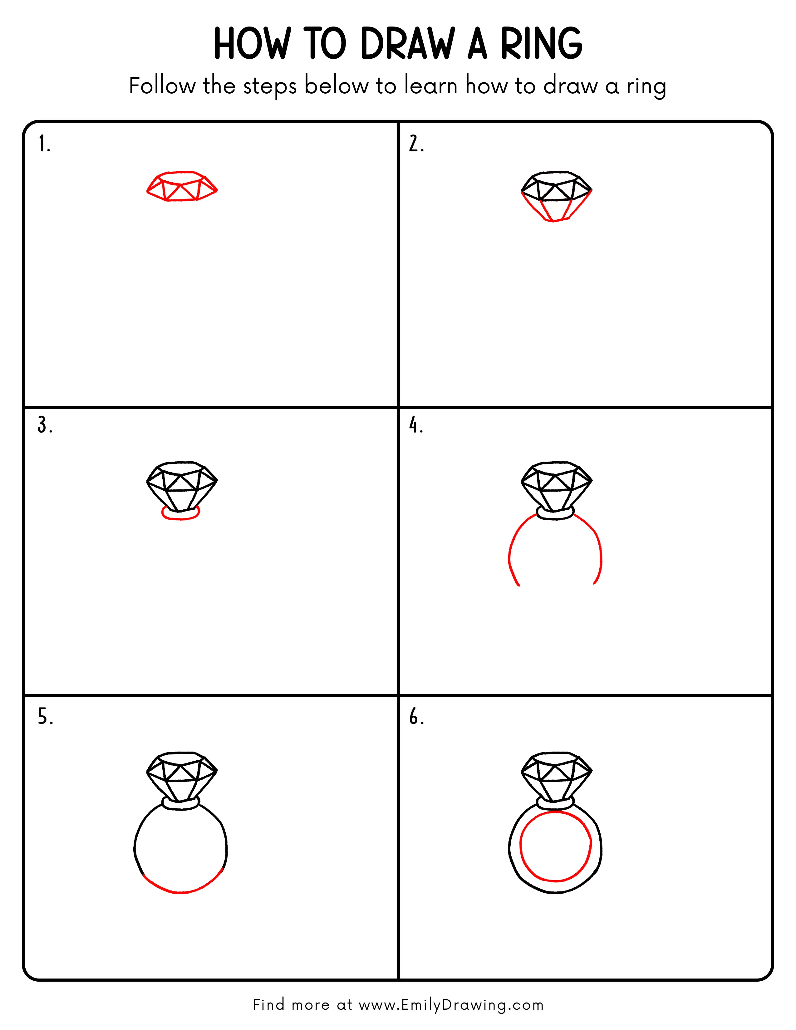 Printable Ring Drawing Guide