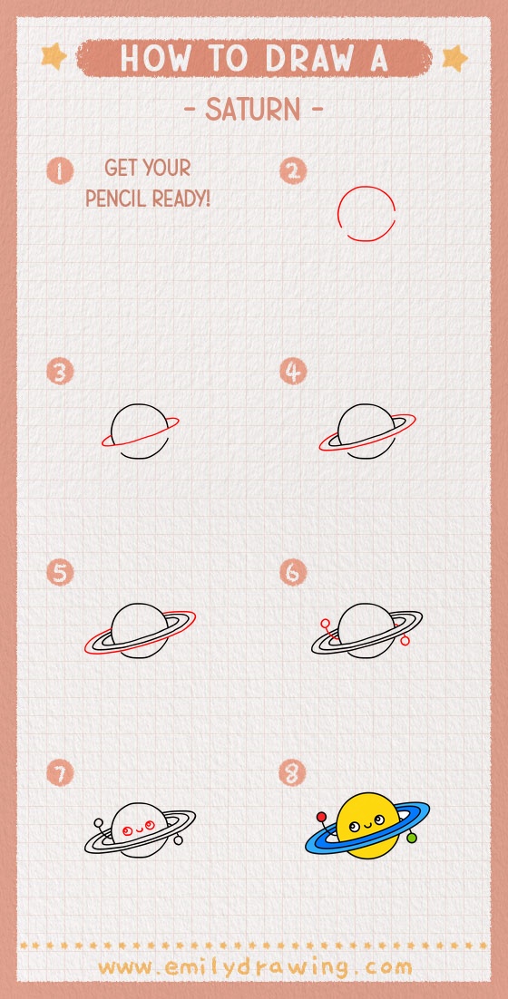 how to draw a saturn pinterest pin