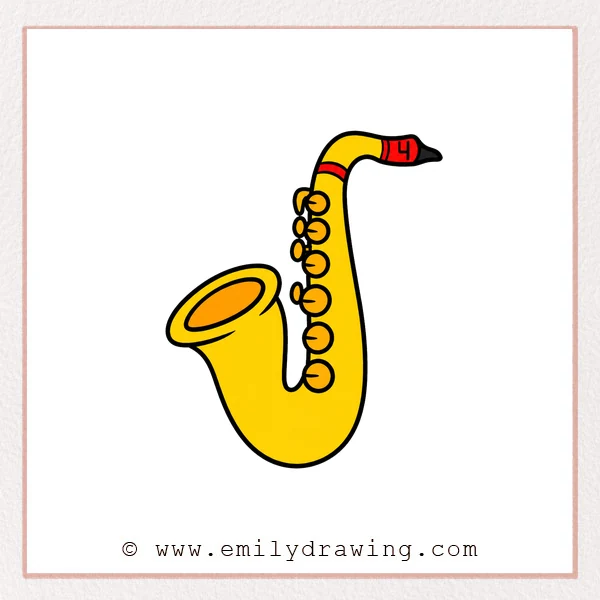 Preview of Saxophone drawing