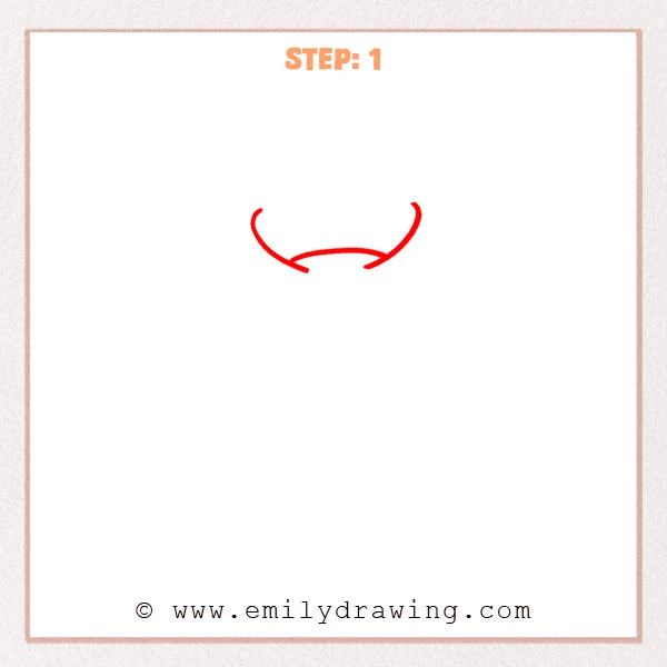 how to draw a scarf - Step 1