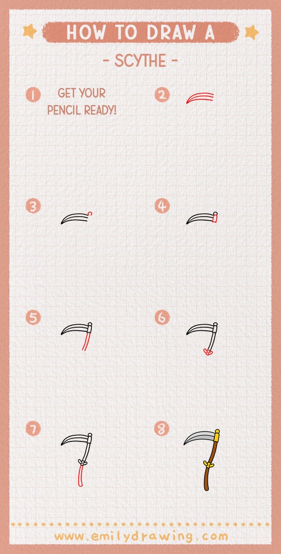 how to draw a scythe pinterest pin