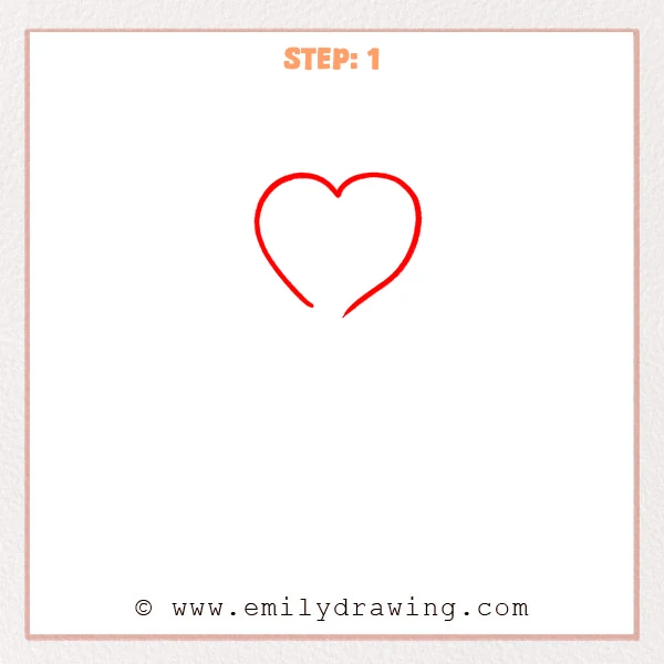 how to draw a shamrock - Step 1