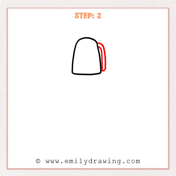 how to draw a sharpie - Step 2
