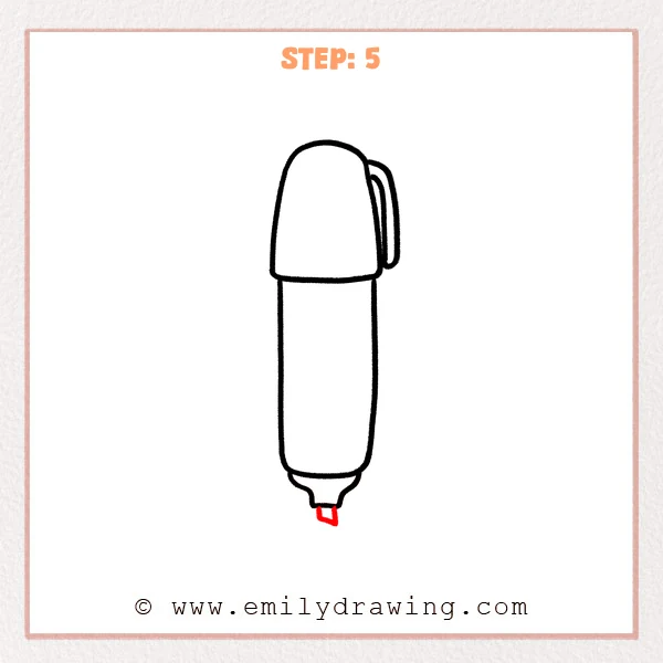 how to draw a sharpie - Step 5