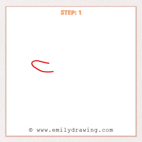 how to draw a skateboard - Step 1