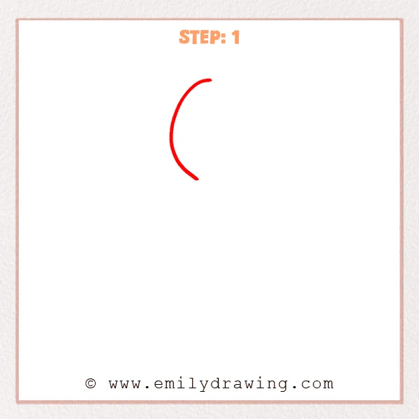 how to draw a spoon - Step 1