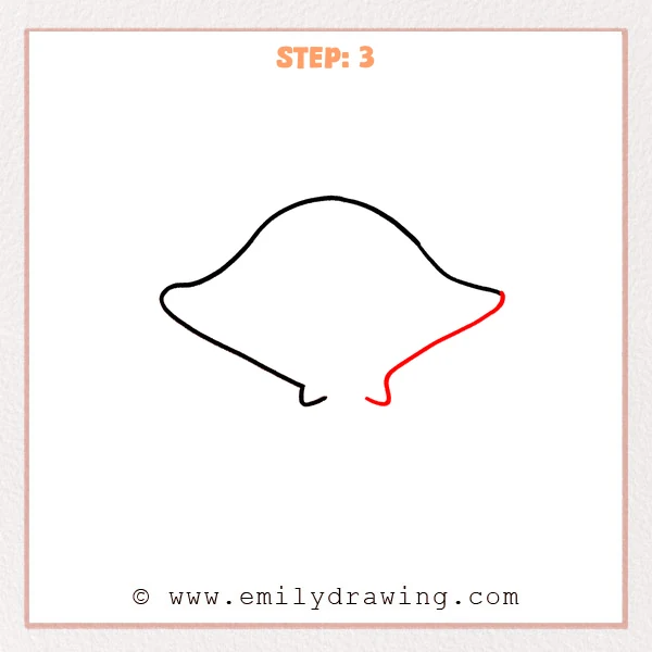 how to draw a stingray - Step 3