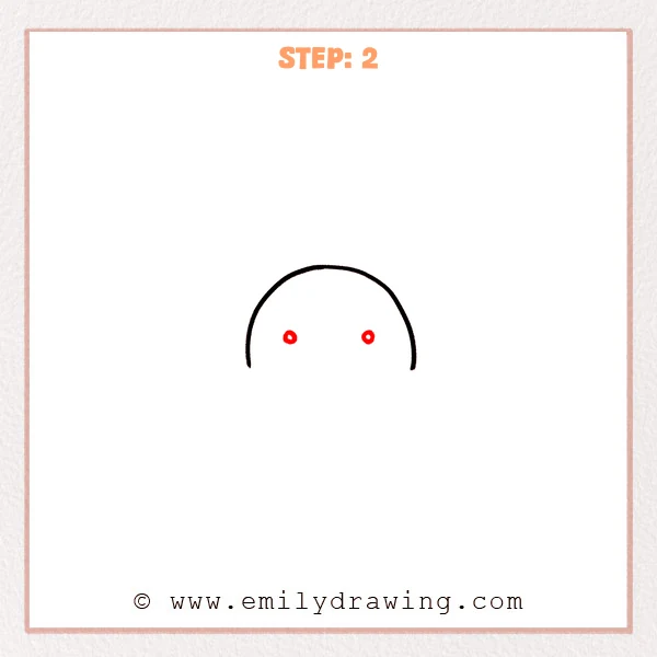 how to draw a sunset - Step 2