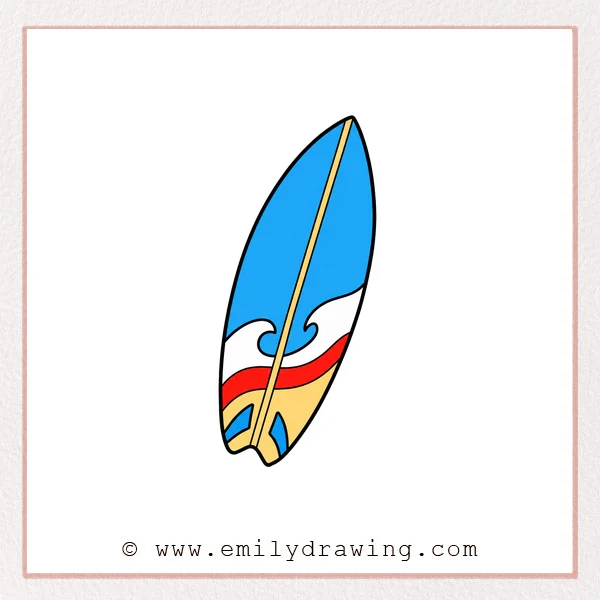 Preview of Surfboard drawing