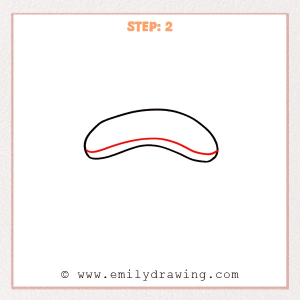 how to draw a sushi - Step 2