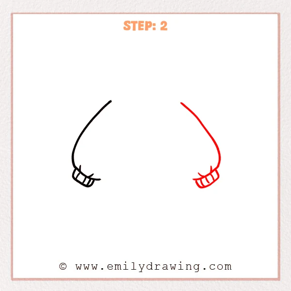 how to draw a sweater - Step 2