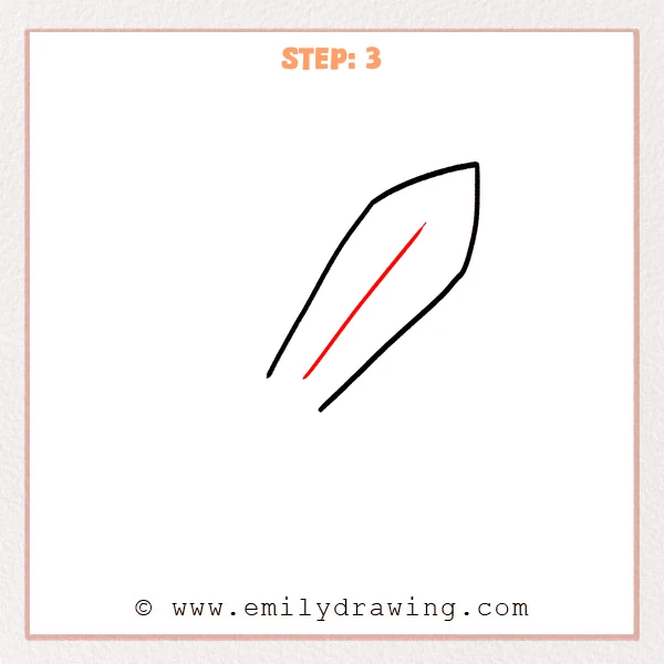 how to draw a sword - Step 3