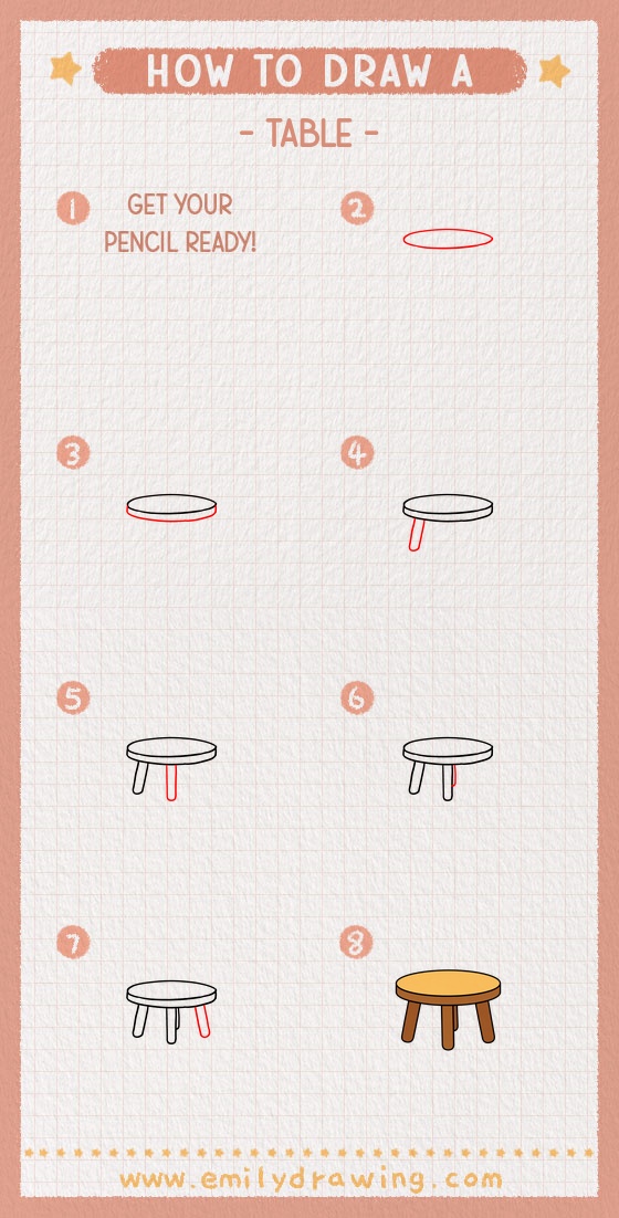 how to draw a table pinterest pin