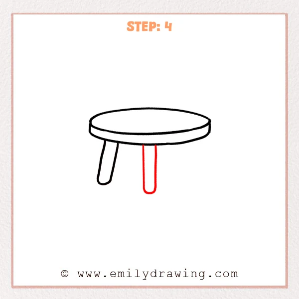 how to draw a table - Step 4
