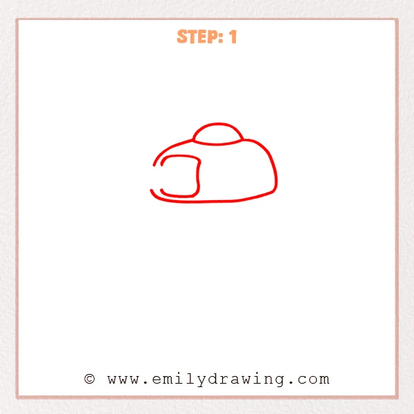 how to draw a tank - Step 1