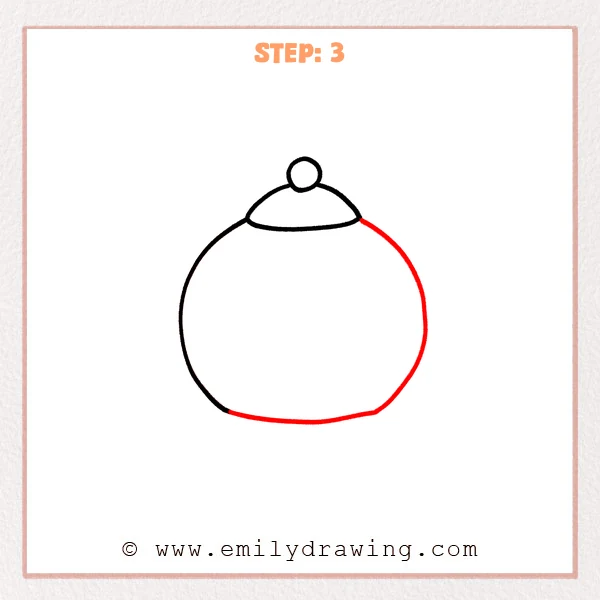 how to draw a teapot - Step 3
