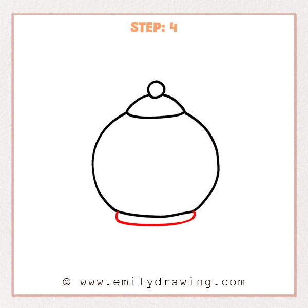 how to draw a teapot - Step 4