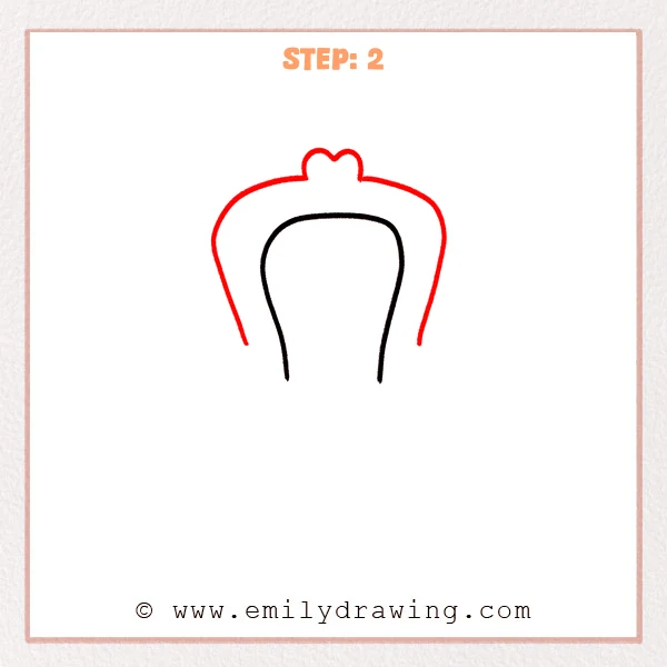 how to draw a throne - Step 2