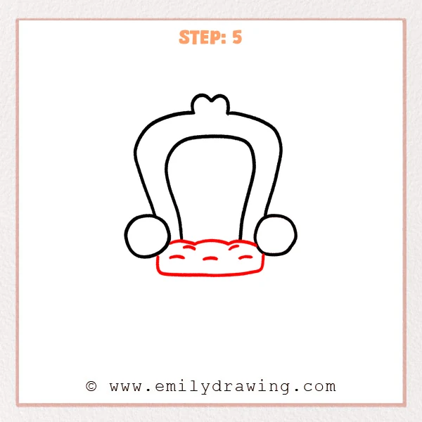 how to draw a throne - Step 5