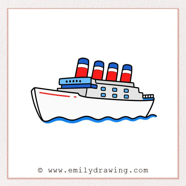 Preview of Titanic drawing