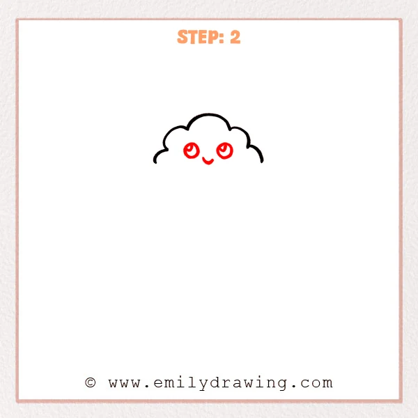 how to draw a tornado - Step 2