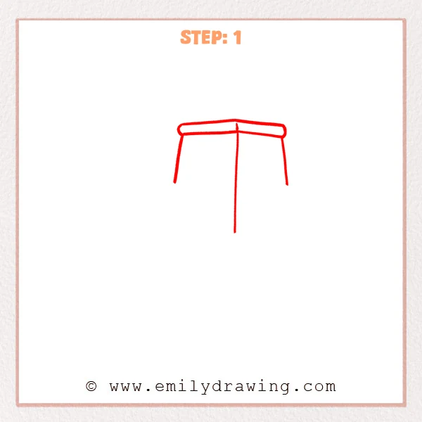 how to draw a tractor - Step 1