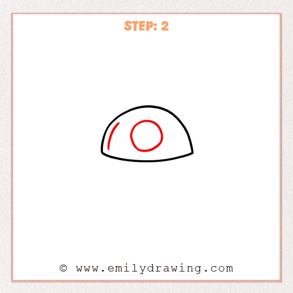 how to draw an ufo - Step 2