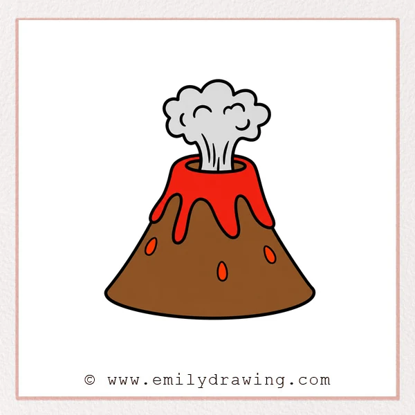 Preview of Volcano drawing