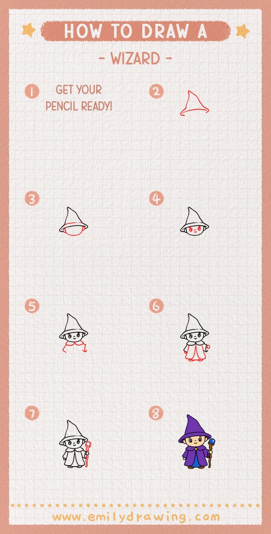 how to draw a wizard pinterest pin