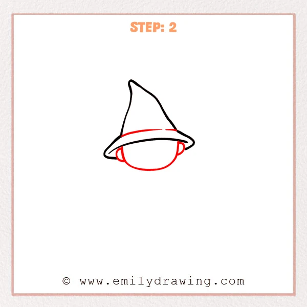 how to draw a wizard - Step 2