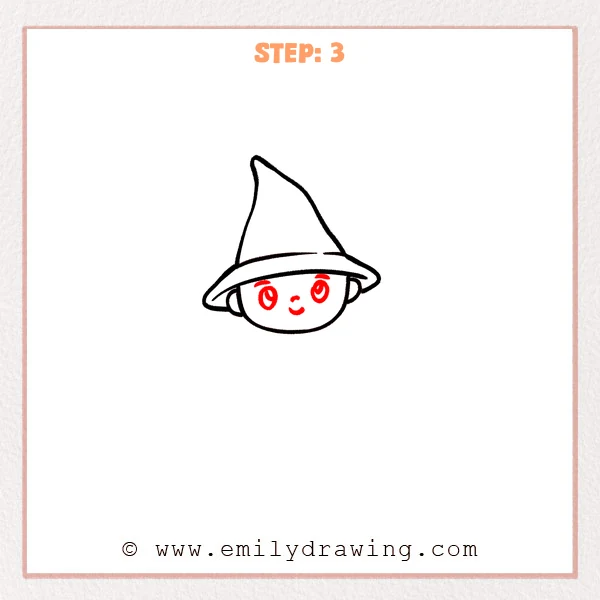 how to draw a wizard - Step 3