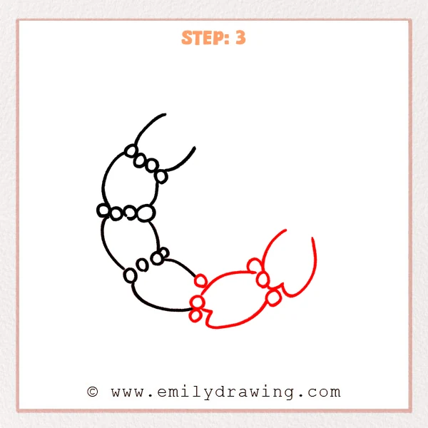 how to draw a wreath - Step 3
