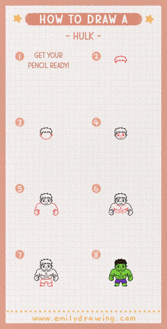 how to draw a hulk pinterest pin