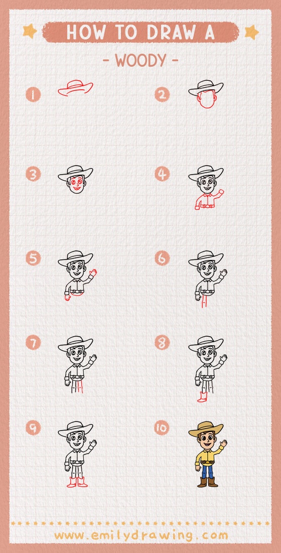 how to draw a woody pinterest pin